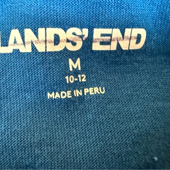 Lands' End Bundle 2 Sleeveless Tops Lemon Print & Blue/size M - Picture 8 of 9